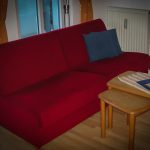 Die (Schlaf)-Couch im Wohnzimmer Wohnzimmer-Familie-Koehler-Ferienwohnung-Rügen